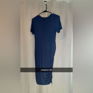 SHEIN Navy Blue Midi Dress